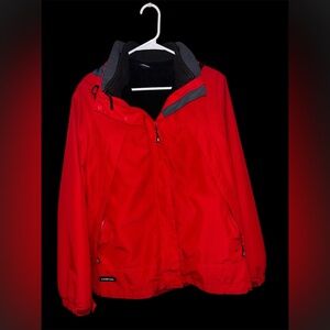 Lands' End Vibrant Red Coat